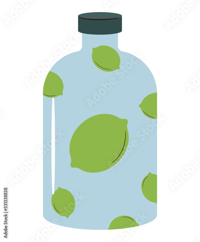 lemon beverage bottle
