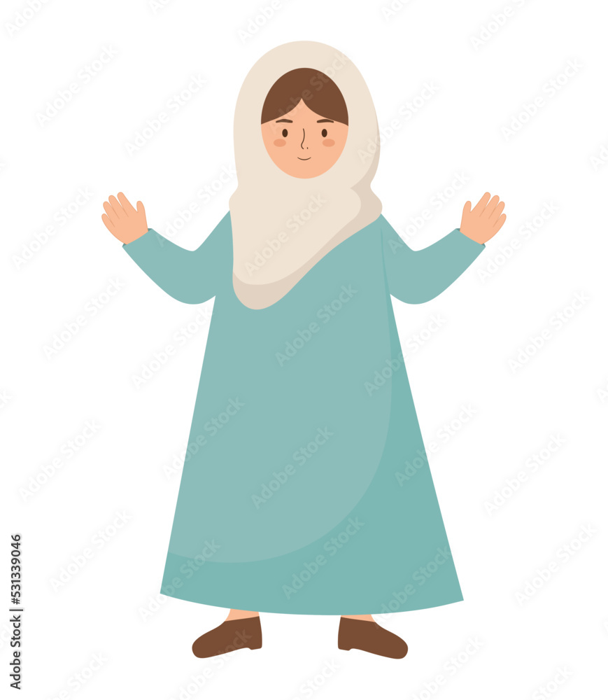muslim girl illustration