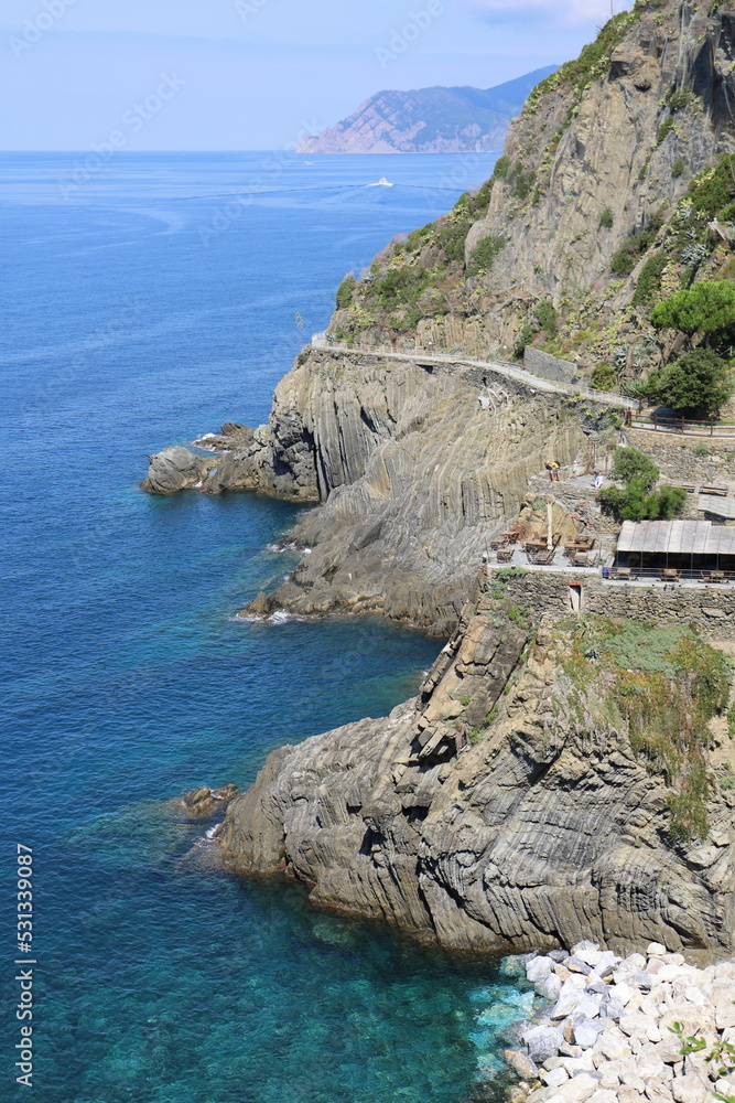 Coastline of the Cinque Terre National Park, Italy