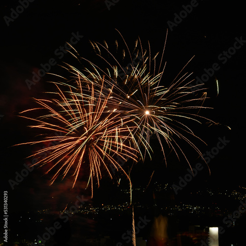 Wallpaper Mural colorful fireworks, multicolored abstract figures Torontodigital.ca