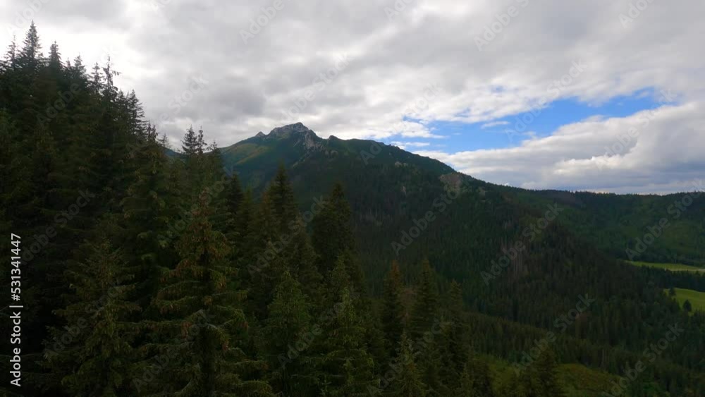 Mistymountain clouds panorama of Kasprowy Wierch in the Western Tatras in Poland Mistymountain clouds panorama of Kasprowy Wierch in the Western Tatras in Poland