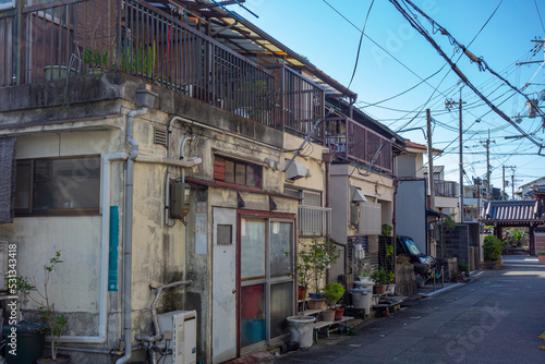 大阪の下町の風景 