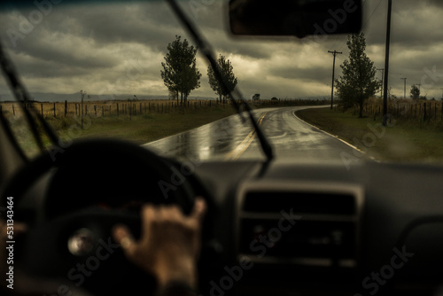viaje con tormenta 