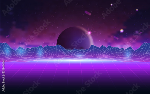 Concept of Future digital technology metaverse, colorful background. Vector illustration eps10