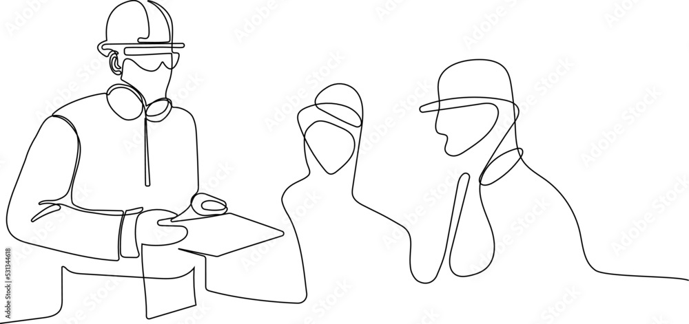 construction manager and engineer working on building site. Vector illustration construction manager and engineer working on building site. Vector illustration