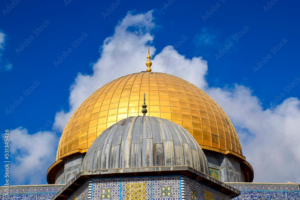 The Dome of the Rock and Al-Aqṣā Mosque, Temple Mountain, Jerusalem, Israel