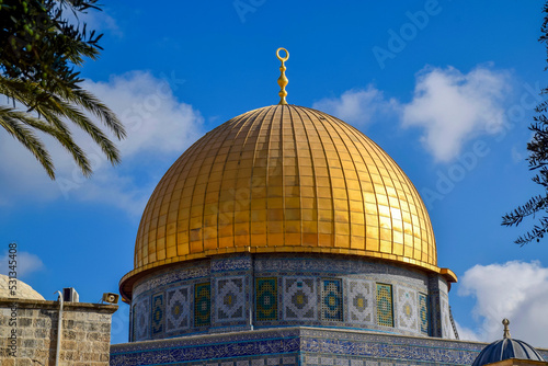 The Dome of the Rock and Al-Aqṣā Mosque, Temple Mountain, Jerusalem, Israel