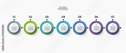 Business data visualization. timeline infographic icons designed for abstract background template milestone element modern diagram process technology digital marketing data presentation chart Vector