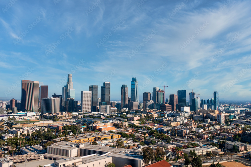 Fototapeta premium Skyline of Down Town Los Angeles California, 
