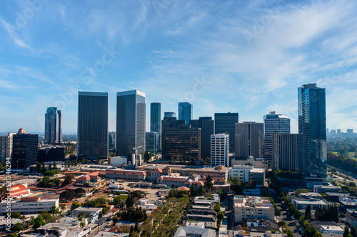 Skyline of Down Town Los Angeles California, 