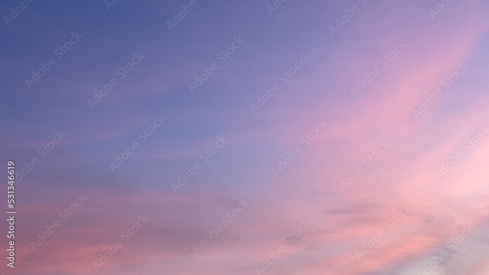 Cute shades of blue pink purple sky