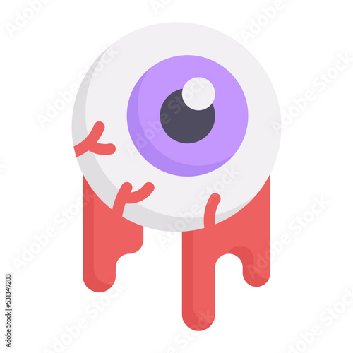 eyeball flat icon
