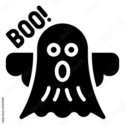 ghost glyph icon