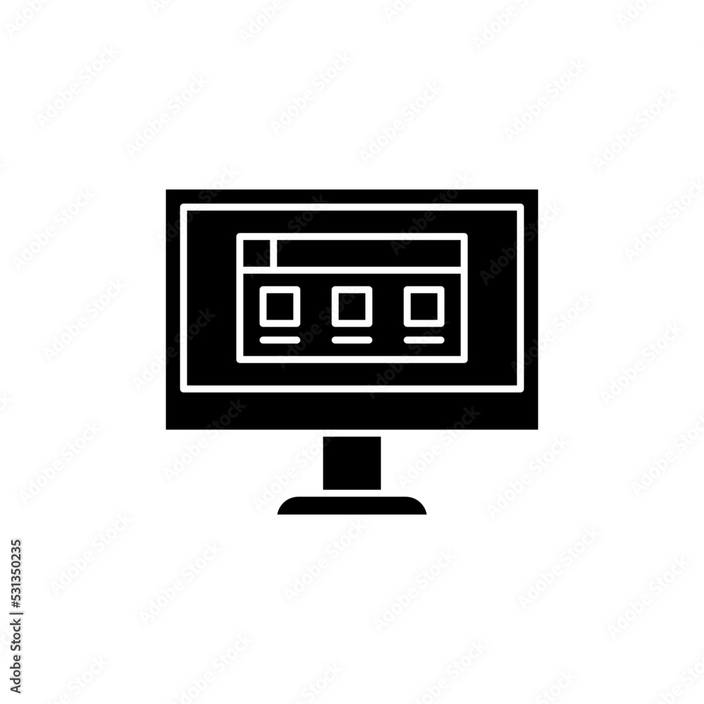 Web Development icon design template vector illustration Web Development icon design template vector illustration