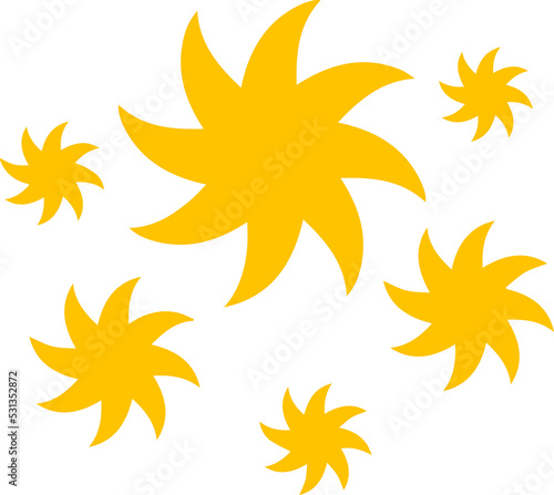 yellow sparkle twinkling star icon 