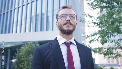 Wallpaper Mural Confident businessman.
Confident businessman holding phone.
 Torontodigital.ca