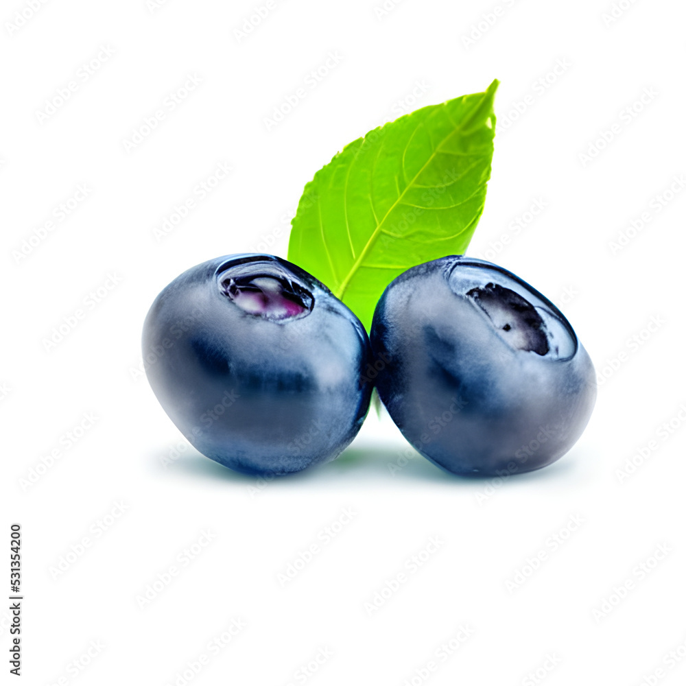 blueberries isolated on white background blueberries isolated on white background