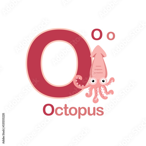 Cute Animals alphabet for kids education.