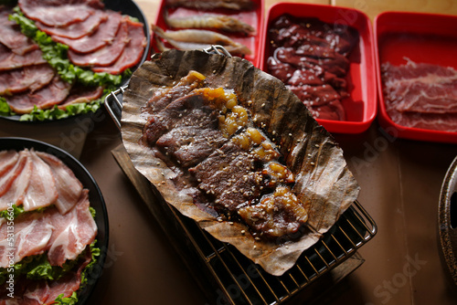 grilled beef steak