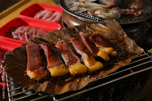 grilled pork ribs