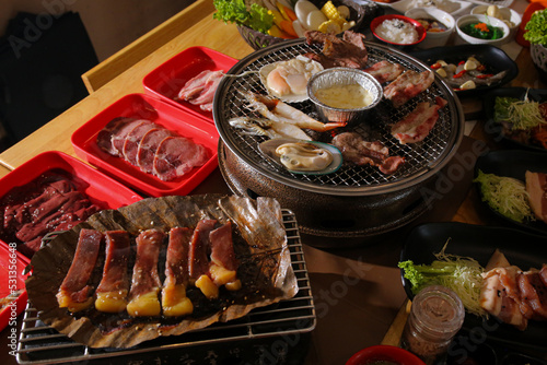food in a restaurant