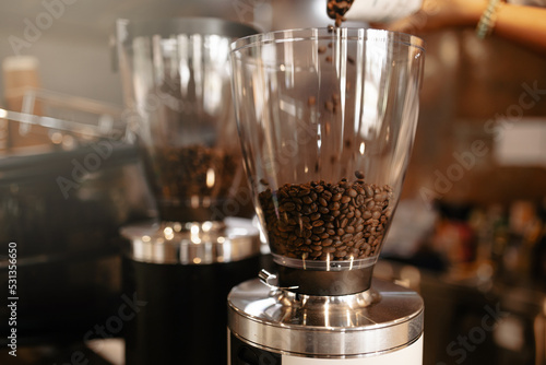 coffee maker in a cafe