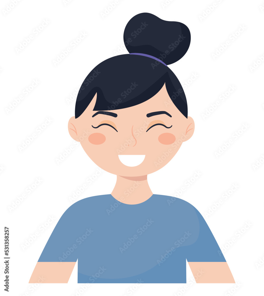 happy woman illustration happy woman illustration