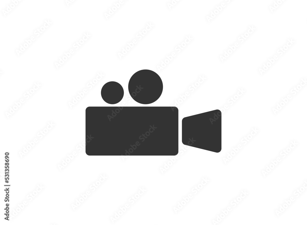 Video Camera Icon Vector Template Illustration Design. Video Camera Icon Vector Template Illustration Design.