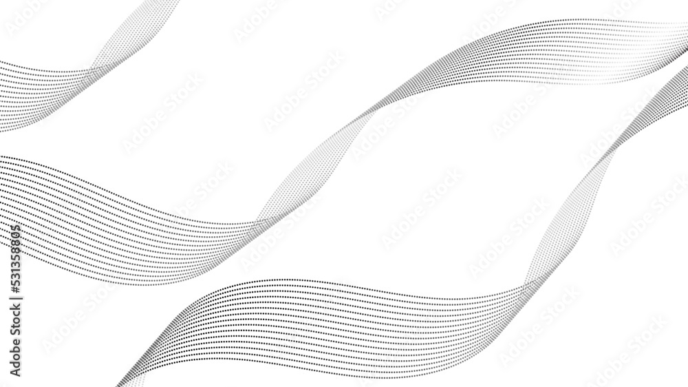 Abstract wave lines pattern black on white background. Abstract wave lines pattern black on white background.