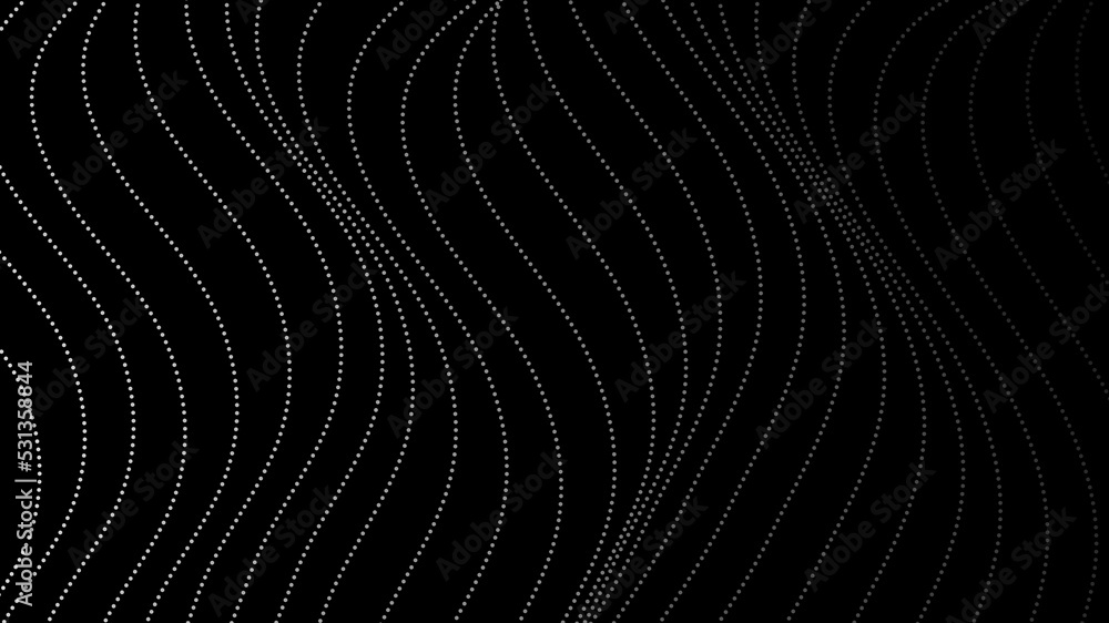 Abstract wave lines curve motion on black background. Abstract wave lines curve motion on black background.