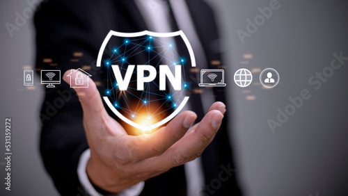 Canvastavla VPN secure connection concept