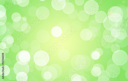 Abstract Green Bokeh Light Background