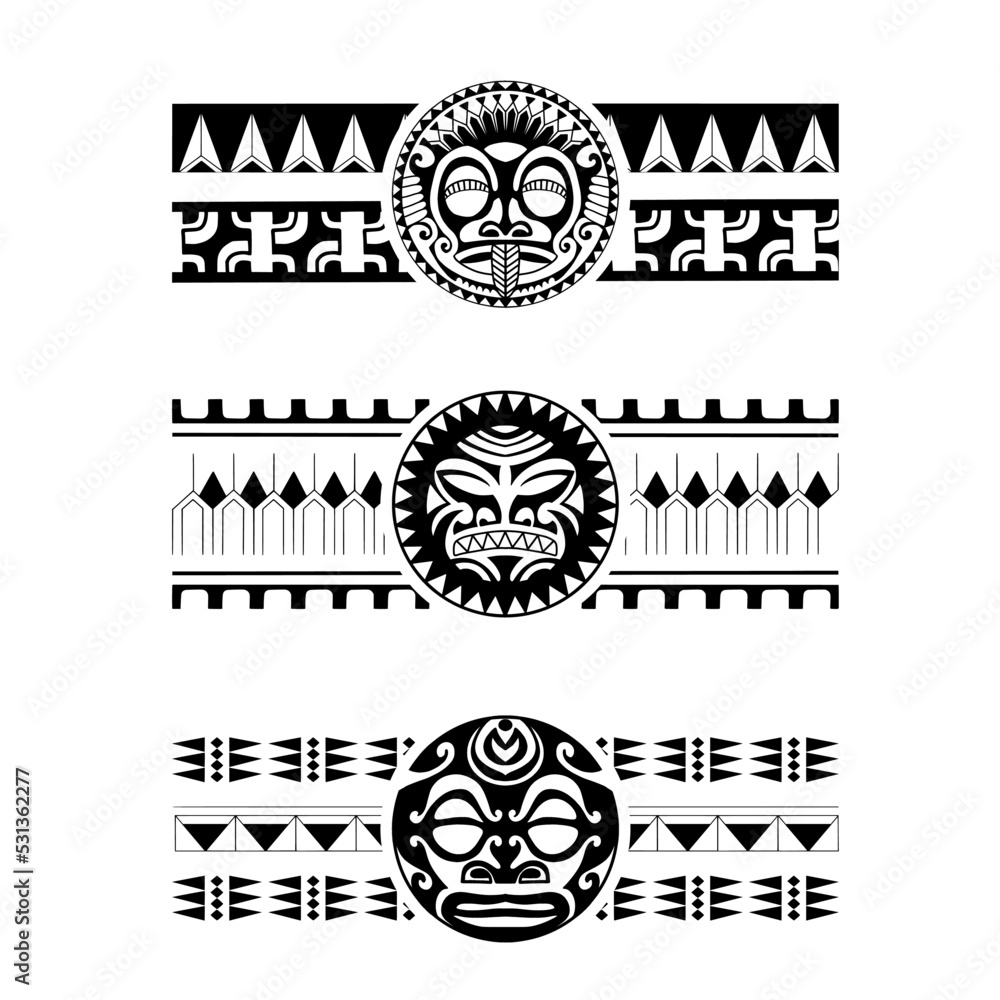 by unknown Tattoo bracelet Tahitian tattoo Wrist band tattoo