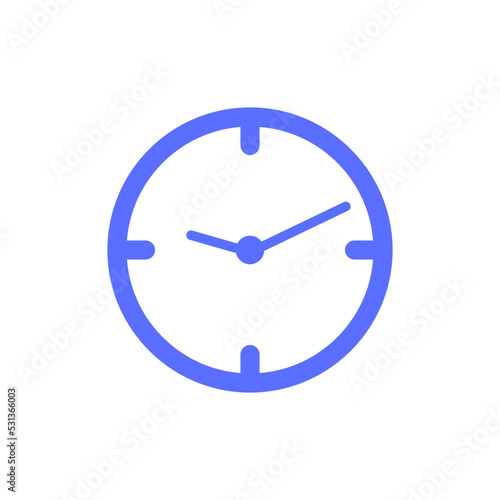 Vector Time and Clock icons set.Clocks icon collection design. Horizontal set of analog clock icon symbol .