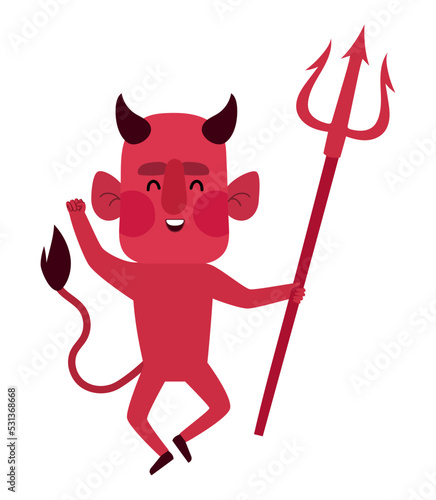 halloween devil illustration