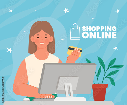 online shopping card