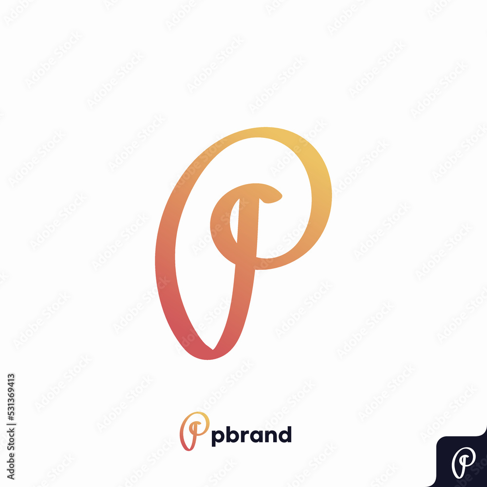 Letter P logo icon design template Letter P logo icon design template