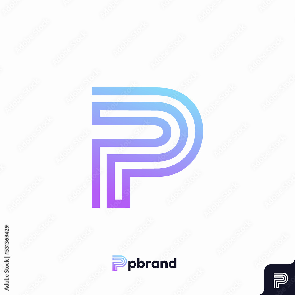 Letter P logo icon design template Letter P logo icon design template