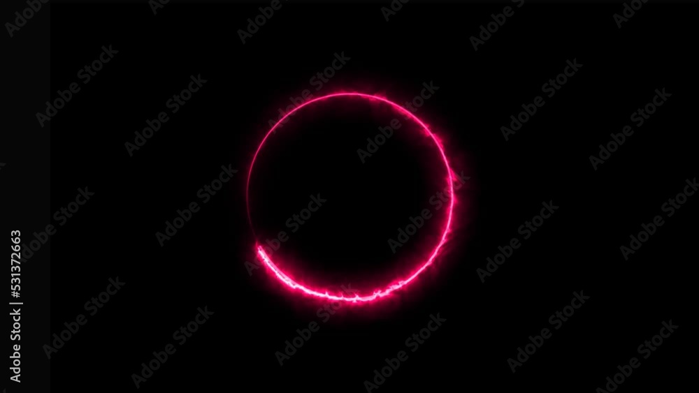 electric arc circle animation glowing neon light logo animated electric arc circle animation glowing neon light logo animated