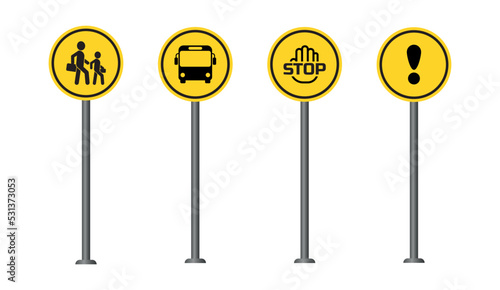 school zone warning sign	