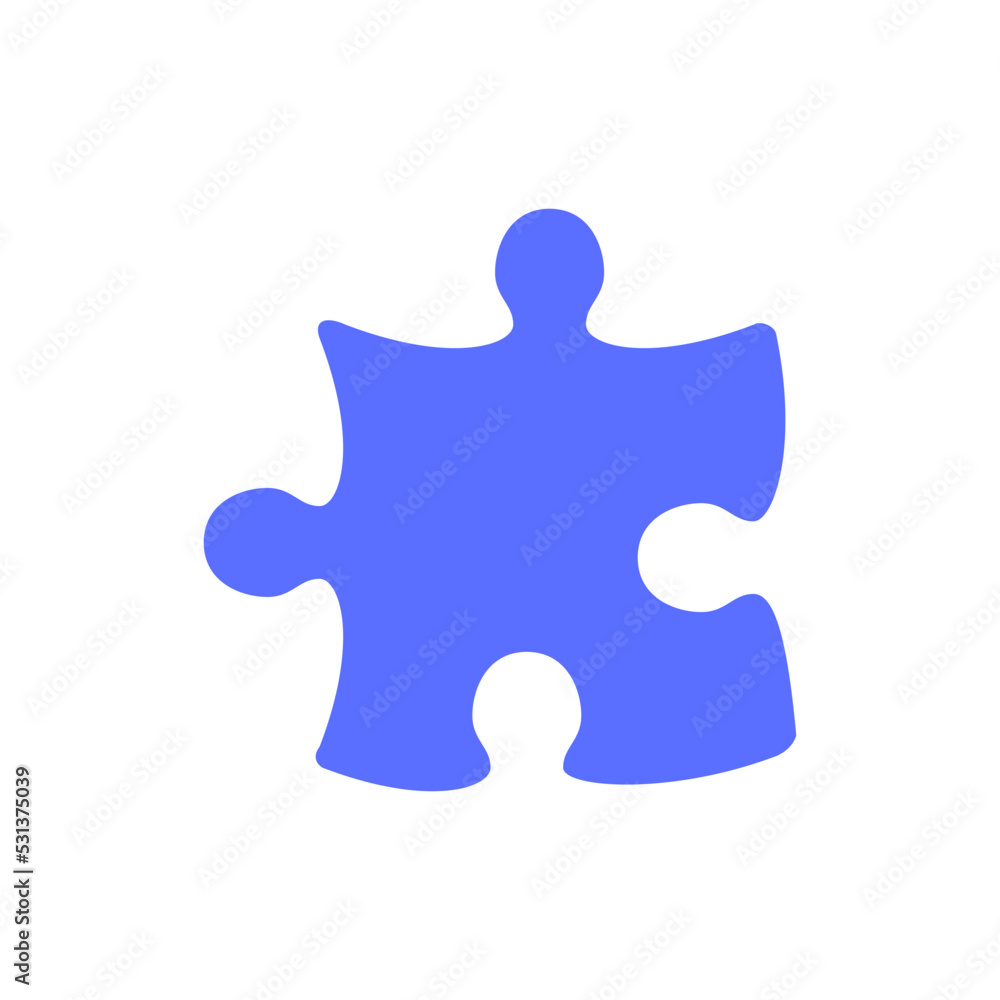 Puzzle pieces. Outline vector icon Puzzle pieces. Outline vector icon