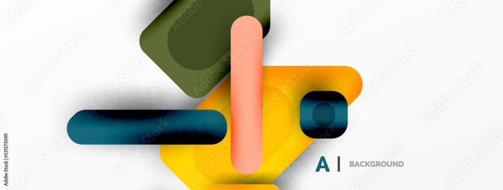 Minimal geometric abstract background. Colorful geometric blocks. Lines, squares and triangles composition wallpaper Minimal geometric abstract background. Colorful geometric blocks. Lines, squares and triangles composition wallpaper