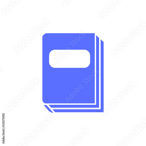 Personal diary white flat icons on color rounded square backgrounds.