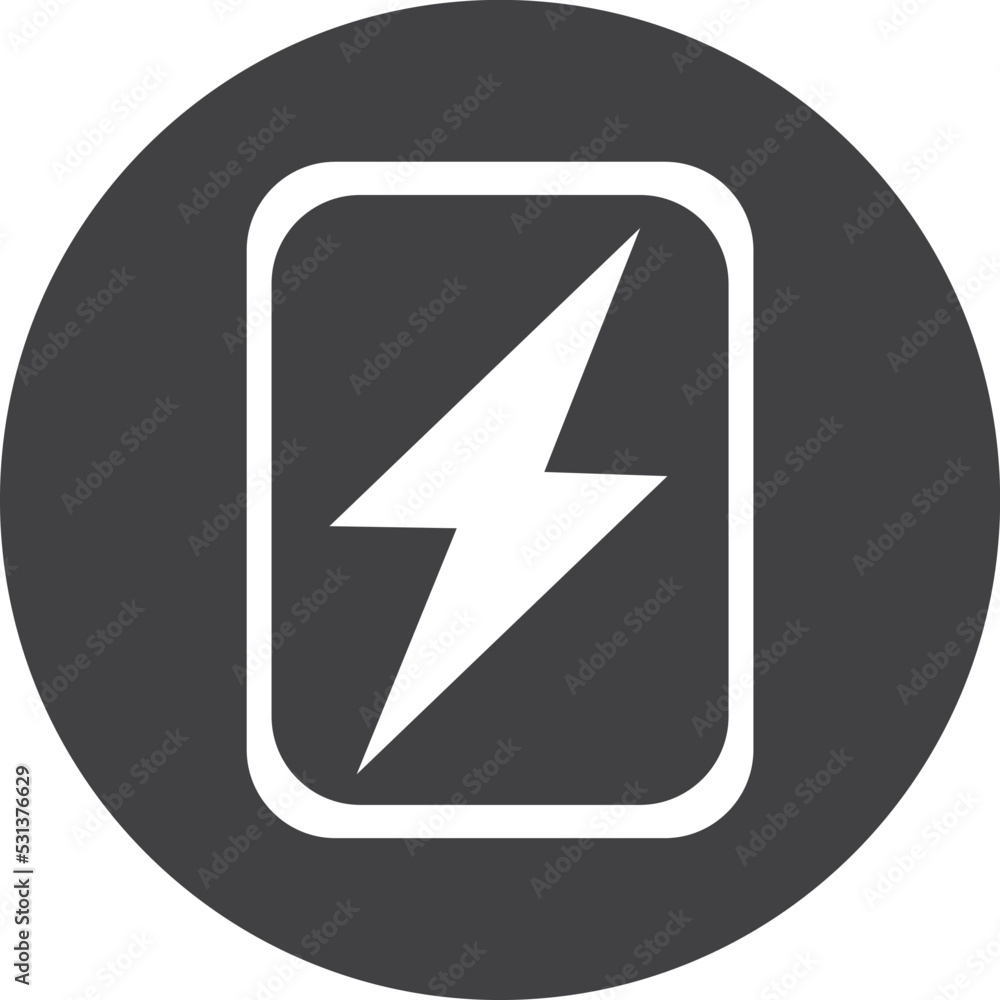 Wireless charging icon, battery icon vector Wireless charging icon, battery icon vector