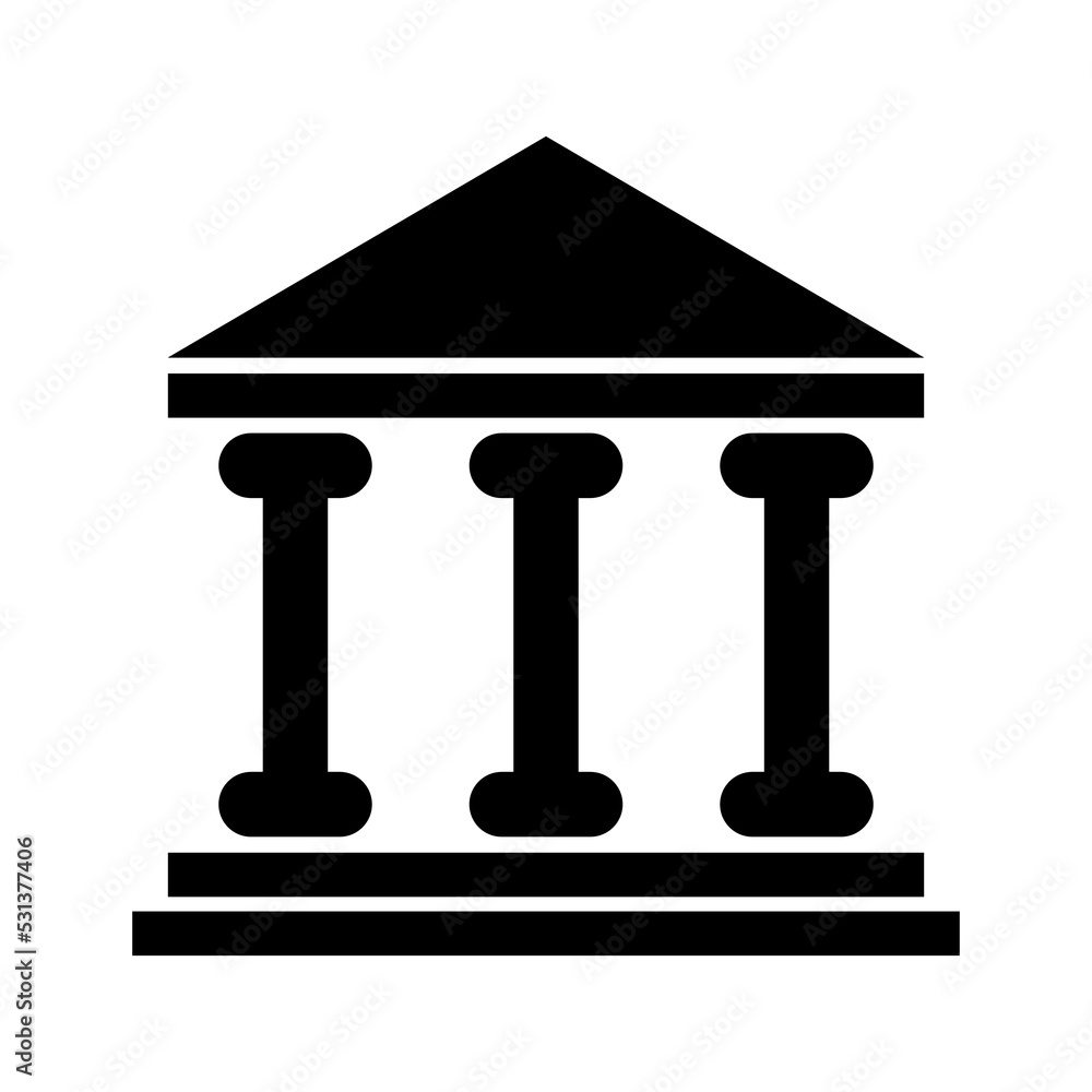 Building university architecture icon, museum roman symbol, flat design vector illustration Building university architecture icon, museum roman symbol, flat design vector illustration