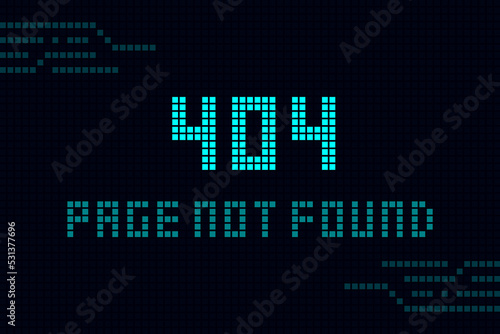 404 page not found abstract geometric shape technology modern futuristic hud design.