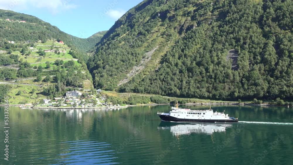 The beauty of nature. Norway. Cruise on the fjords.