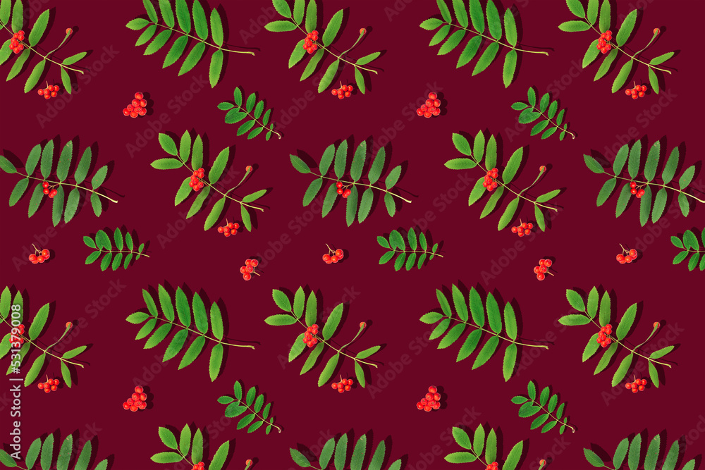 Fototapeta premium Seamless autumn pattern for print and design
