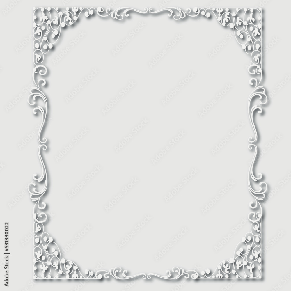 Frame, in the style of an ornament, Vector illustration eps 10, Art. Frame, in the style of an ornament, Vector illustration eps 10, Art.
