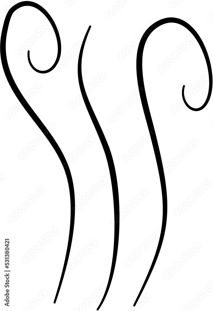 Smoke Aroma Line Illustration Smoke Aroma Line Illustration